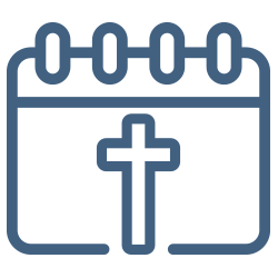 outline drawing of church newsletter