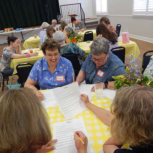 children playing during God-play Sunday School at Kernersville Moravian